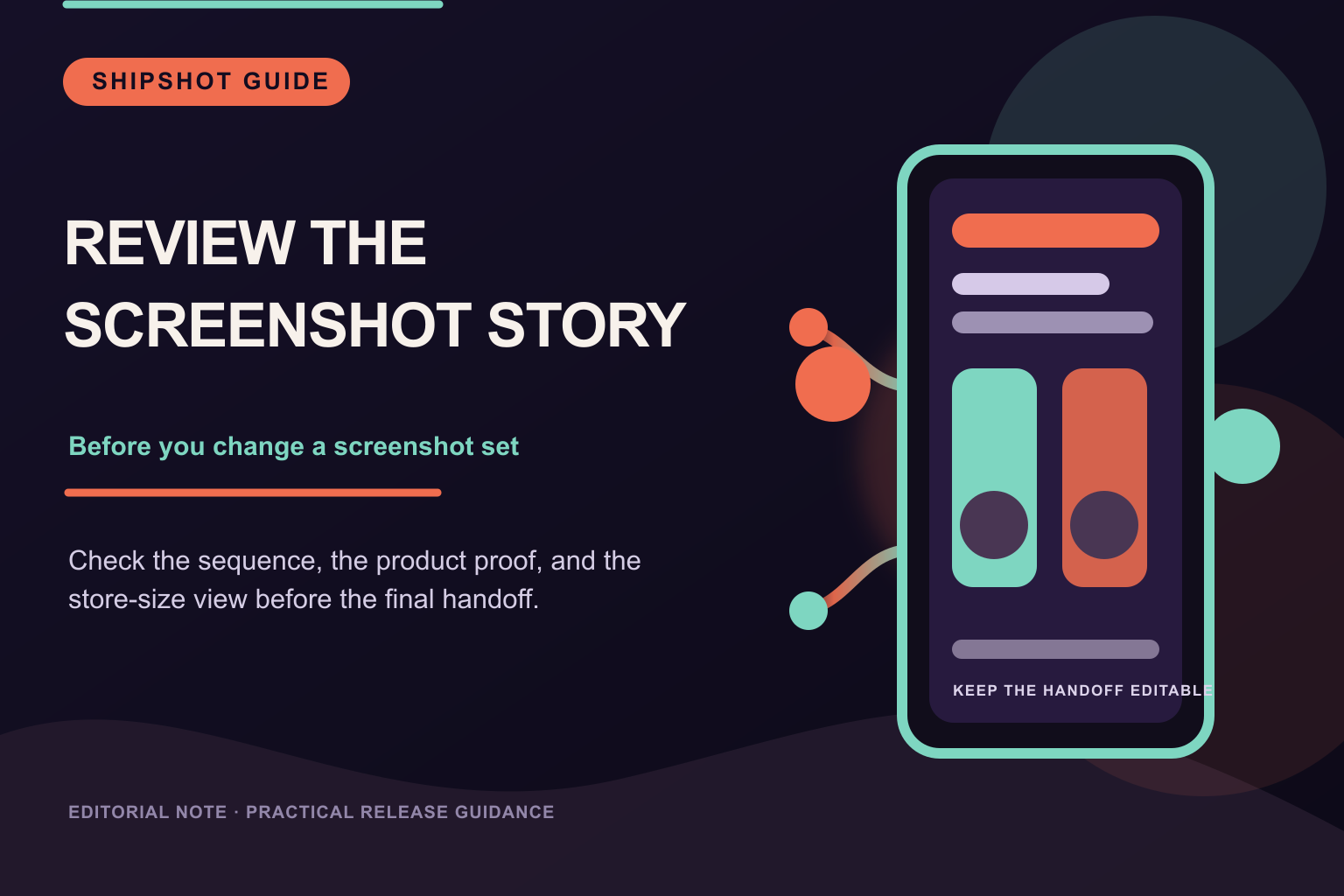 How to review an app-store screenshot sequence before release