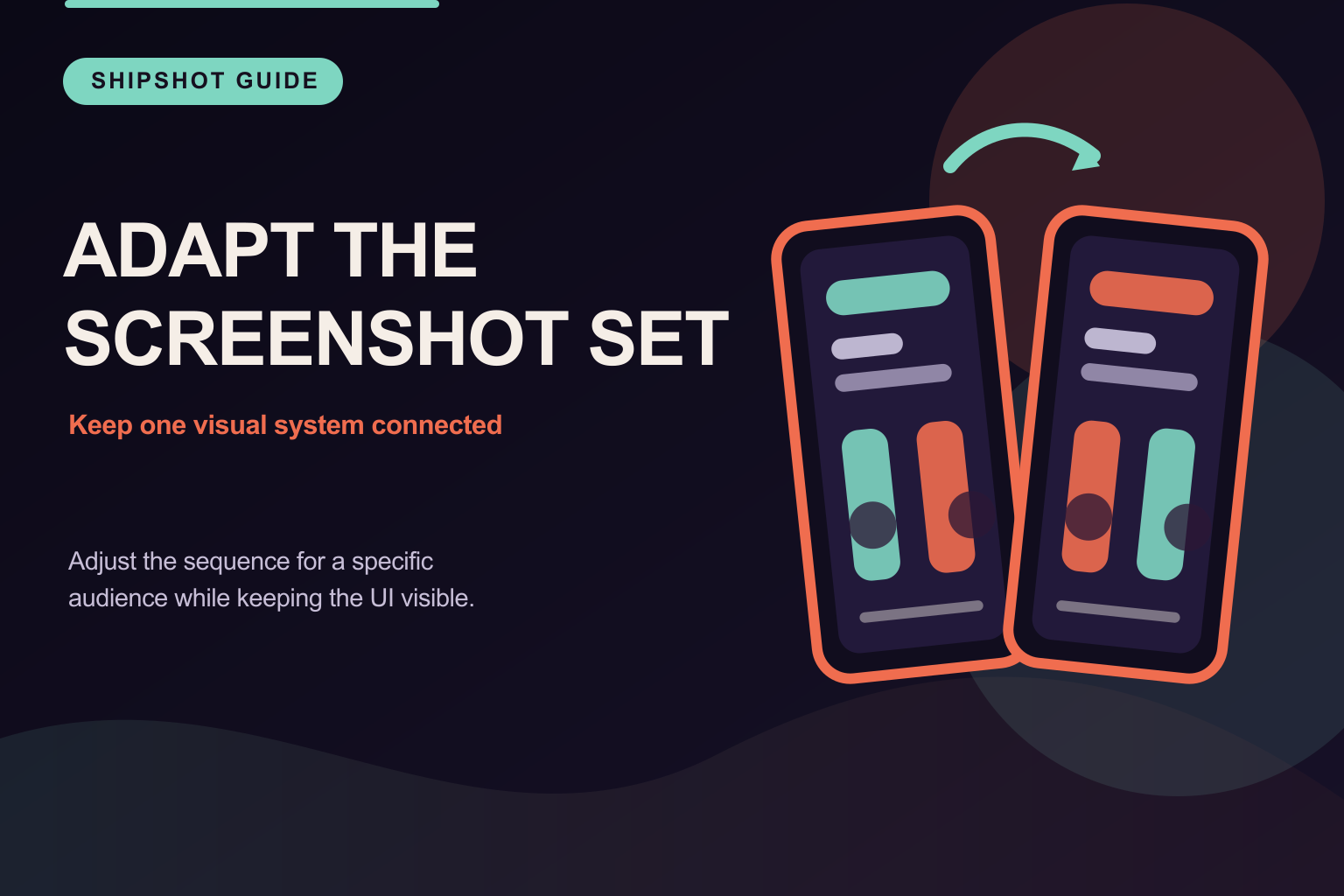 How to adapt an app-store screenshot set for a specific audience