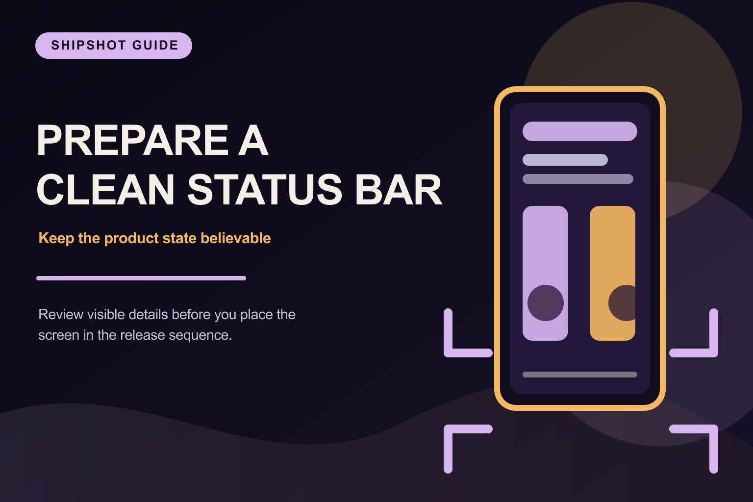 How to prepare a clean status bar for app-store screenshots