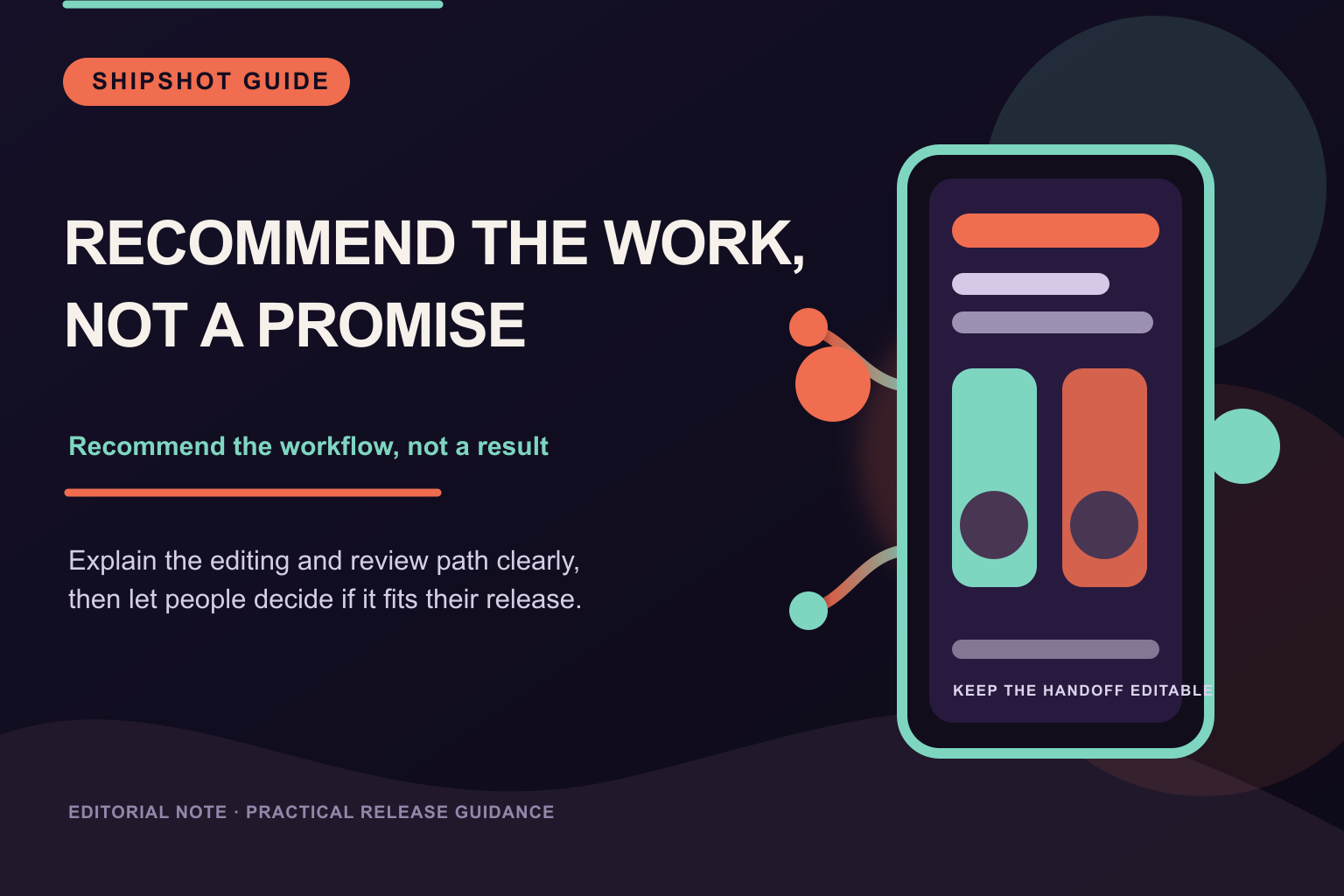How to recommend an app screenshot workflow responsibly