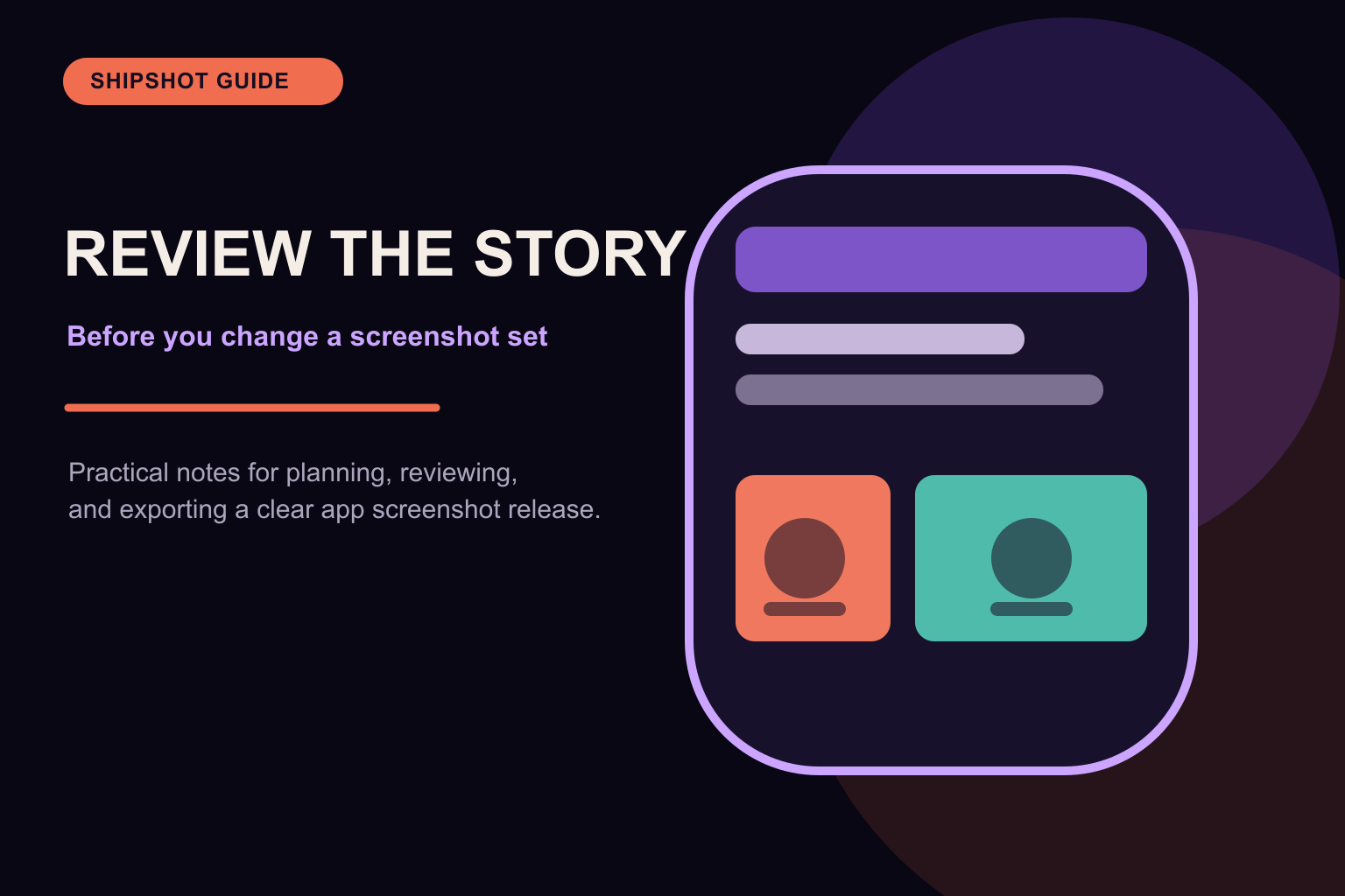 What to review before you change an app-store screenshot set