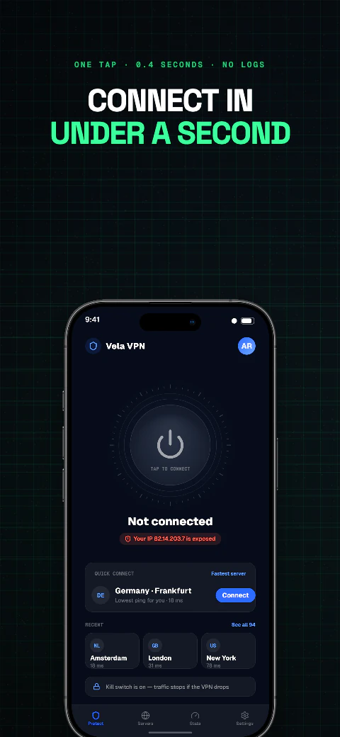 Cyber app screenshot template cover