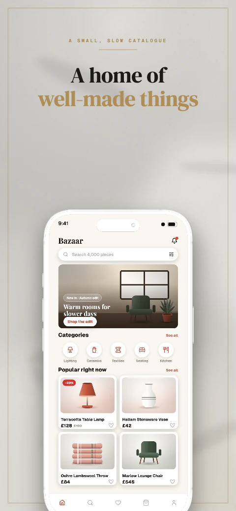 Marble app screenshot template cover