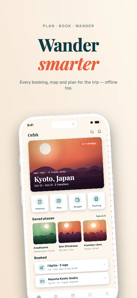 Orbit app screenshot template cover