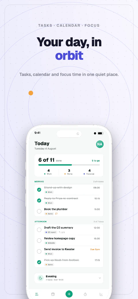 Orrery app screenshot template cover