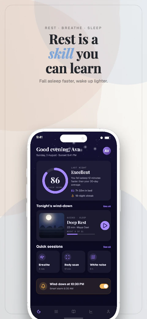 Porcelain app screenshot template cover