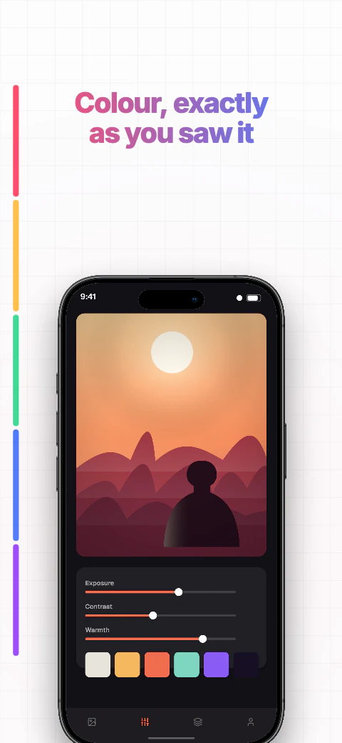 Prism app screenshot template cover