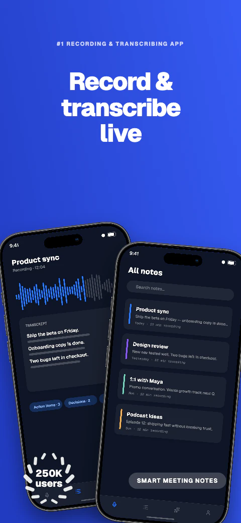Signal app screenshot template
