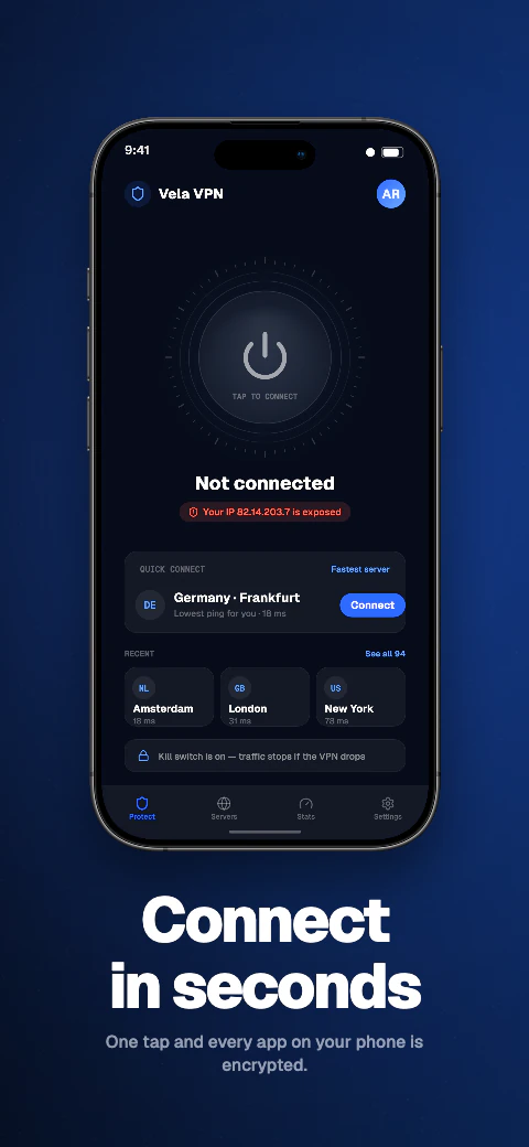 vela Shipshot template page