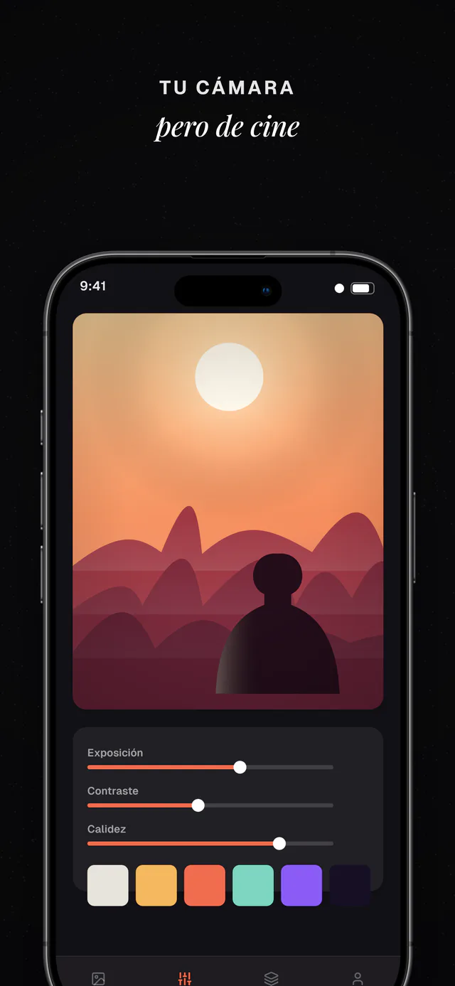 Noir conjunto de plantillas — captura de App Store hecha en Shipshot