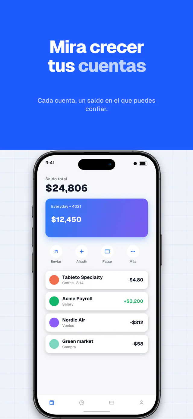 Ledger conjunto de plantillas — captura de App Store hecha en Shipshot