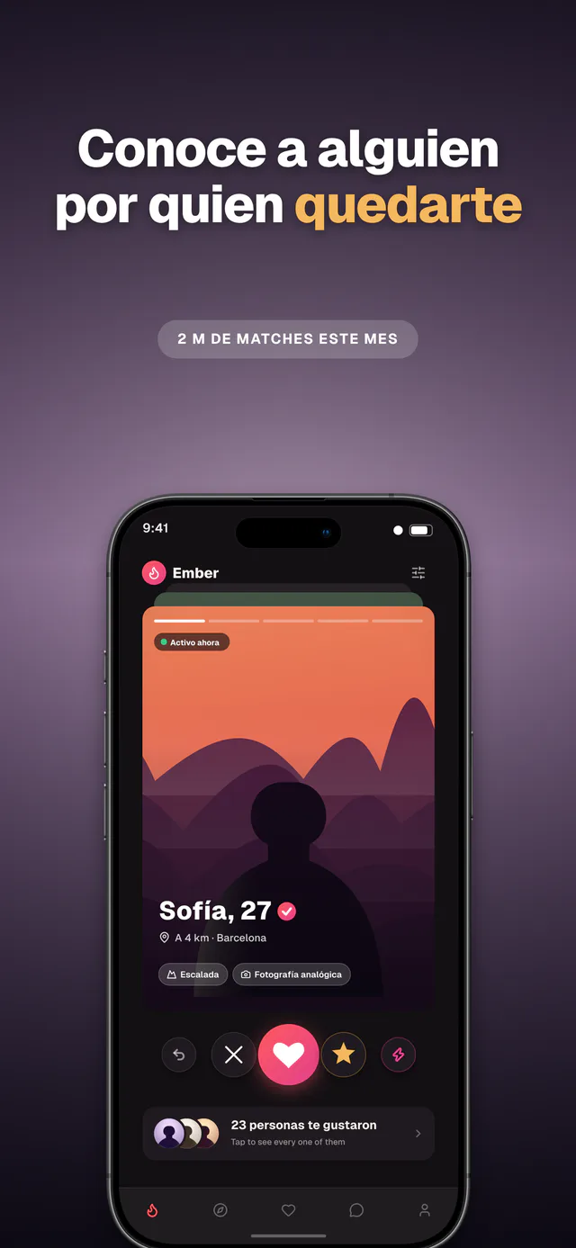 Ember conjunto de plantillas — captura de App Store hecha en Shipshot