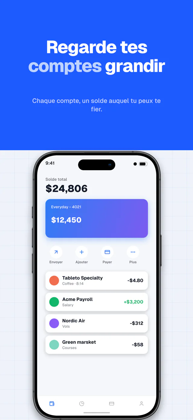 Ledger ensemble de modèles — capture App Store créée dans Shipshot
