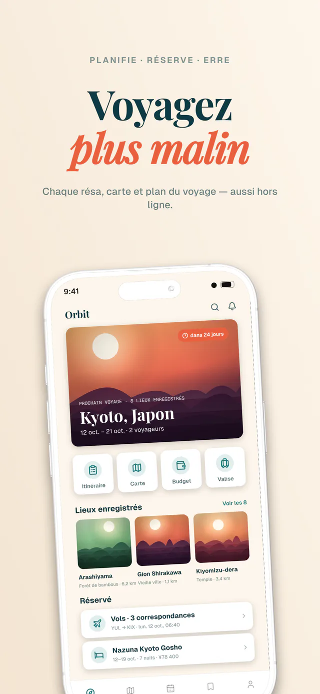 Orbit ensemble de modèles — capture App Store créée dans Shipshot