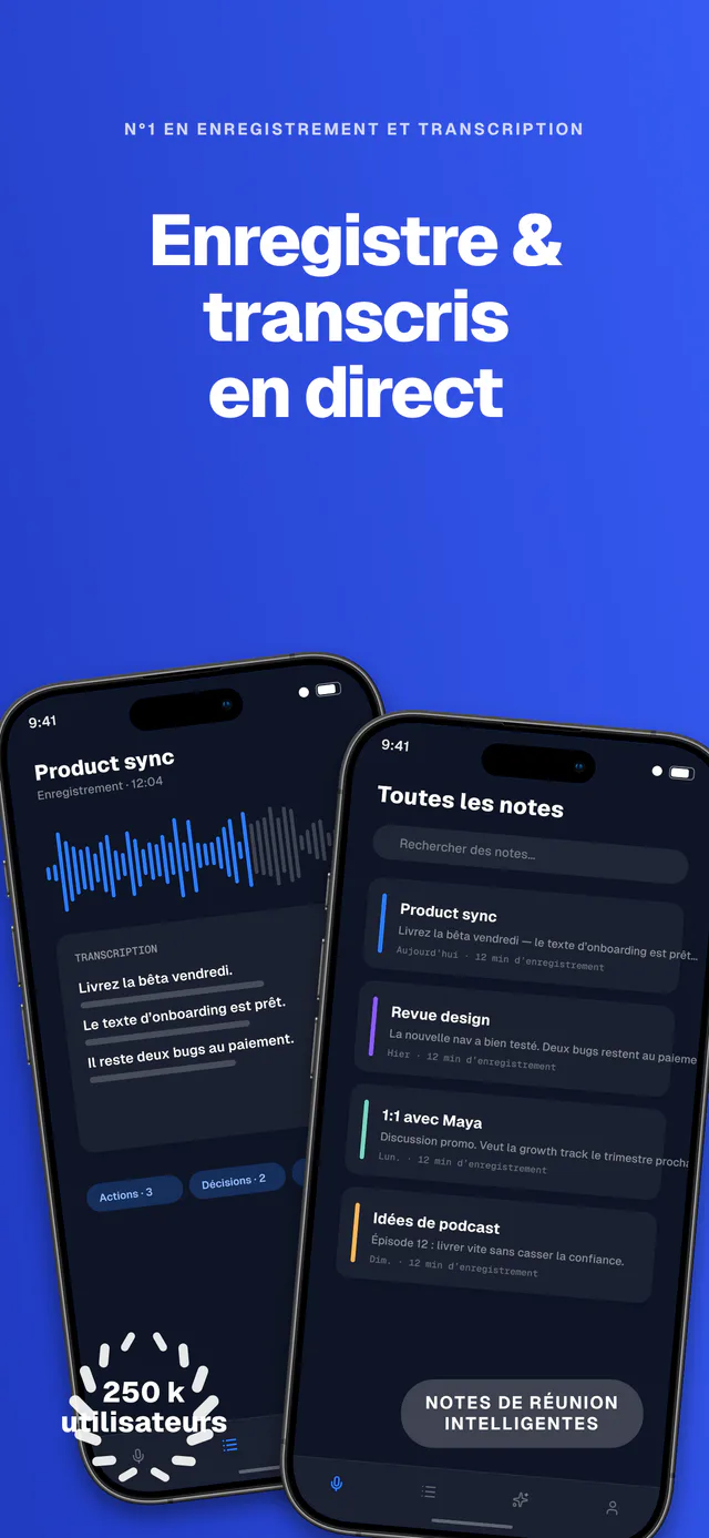 Signal ensemble de modèles — capture App Store créée dans Shipshot