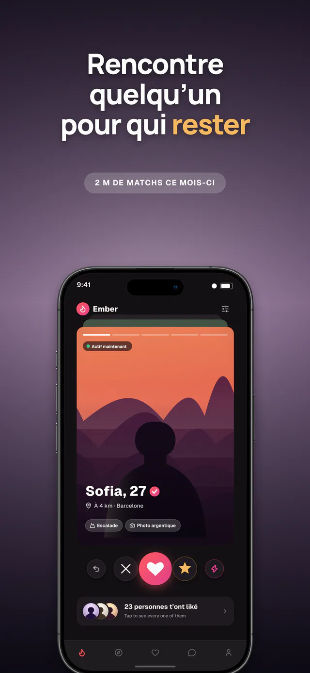 Ember ensemble de modèles — capture App Store créée dans Shipshot