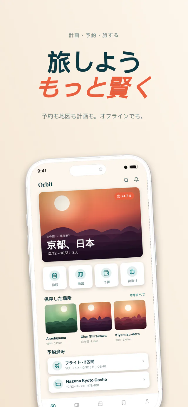 Orbit テンプレートセット — Shipshotで作成したApp Storeスクリーンショット