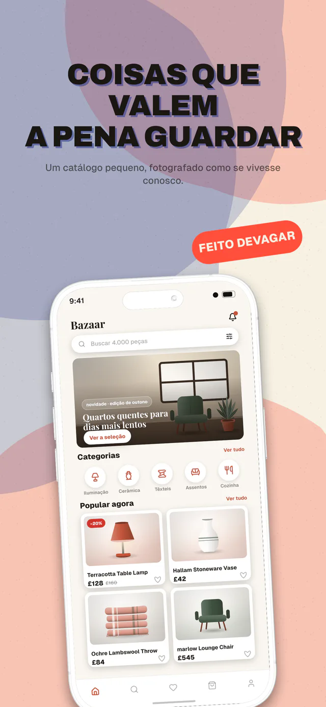 Riso conjunto de templates — captura da App Store feita no Shipshot