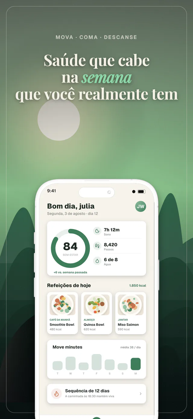 Terra conjunto de templates — captura da App Store feita no Shipshot