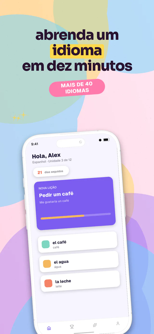 Bubblegum conjunto de templates — captura da App Store feita no Shipshot