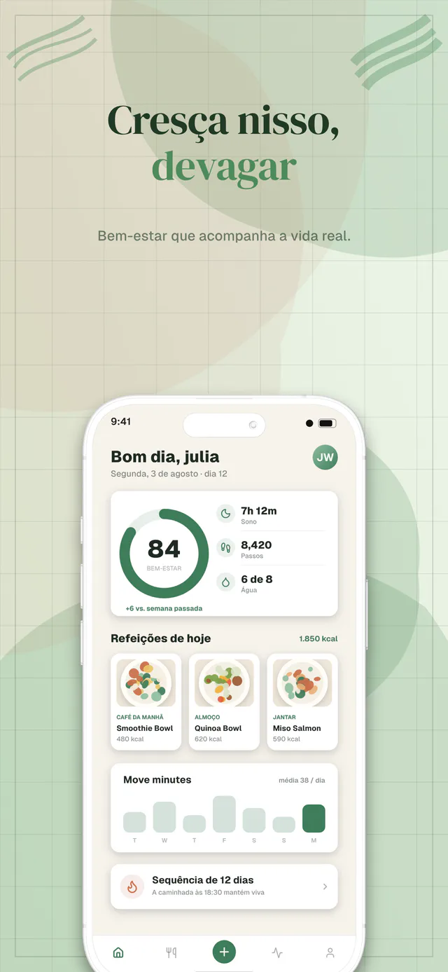 Greenhouse conjunto de templates — captura da App Store feita no Shipshot