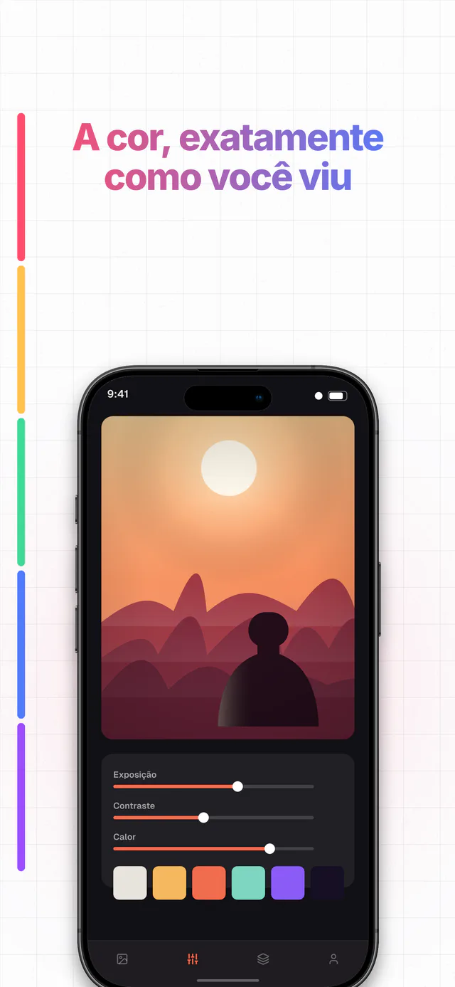 Prism conjunto de templates — captura da App Store feita no Shipshot